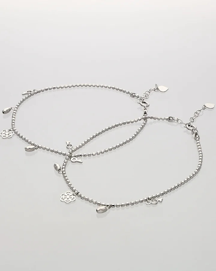 Keyra Charm Symphony Payal in 92.5 silver