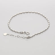 Ovalis Gleam Cut Payal in 92.5 silver