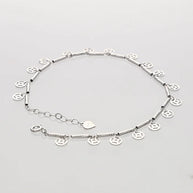 Cylindra Aura Charm Payal in 92.5 silver