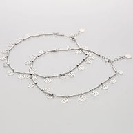 Cylindra Aura Charm Payal in 92.5 silver