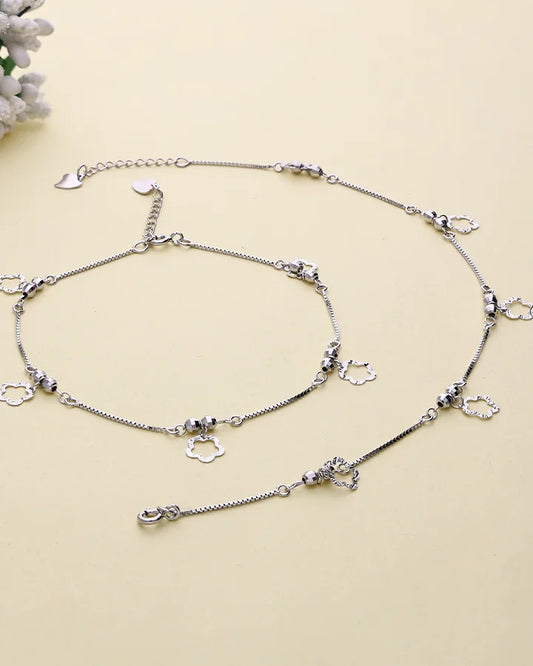 Floria Bloom Payal in 92.5 Silver