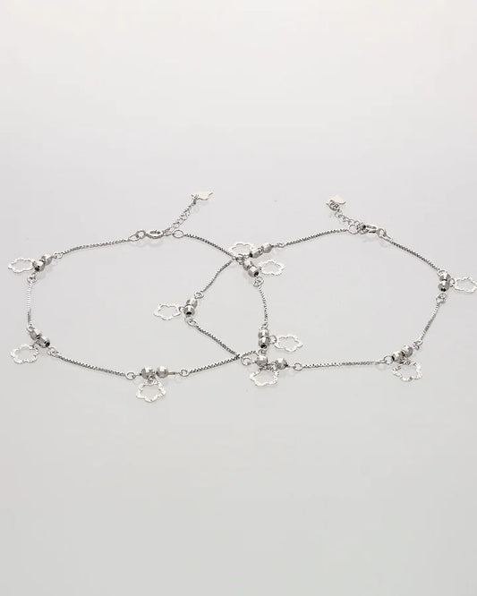 Floria Bloom Payal in 92.5 Silver