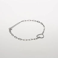 Heartspark Link Charm Bracelet in 92.5 Silver