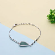 Verdure Heartshine Silver Bracelet in 92.5 Silver