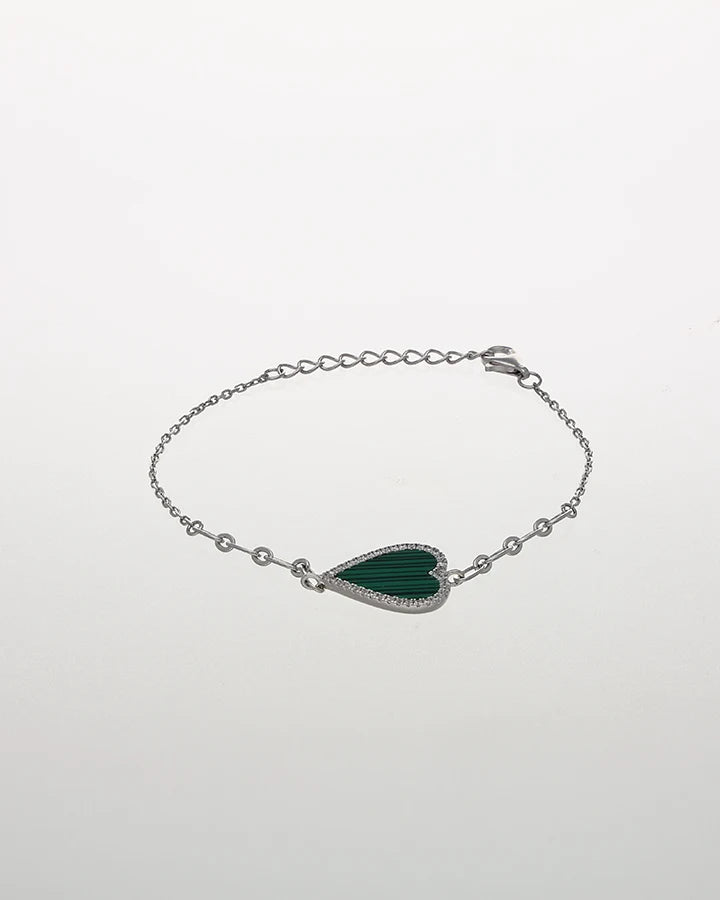 Verdure Heartshine Silver Bracelet in 92.5 Silver