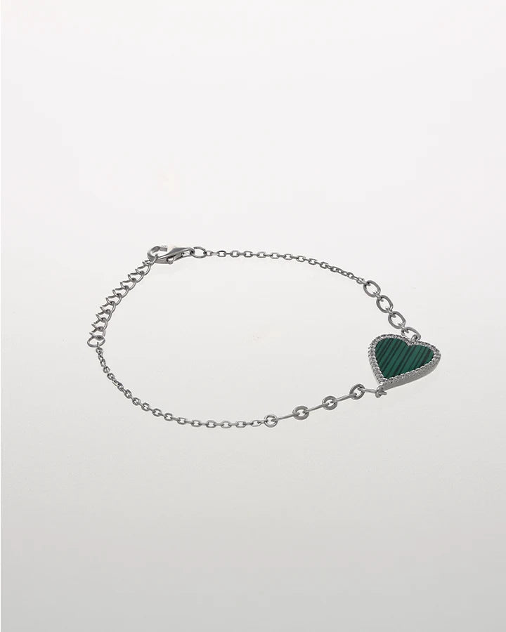 Verdure Heartshine Silver Bracelet in 92.5 Silver