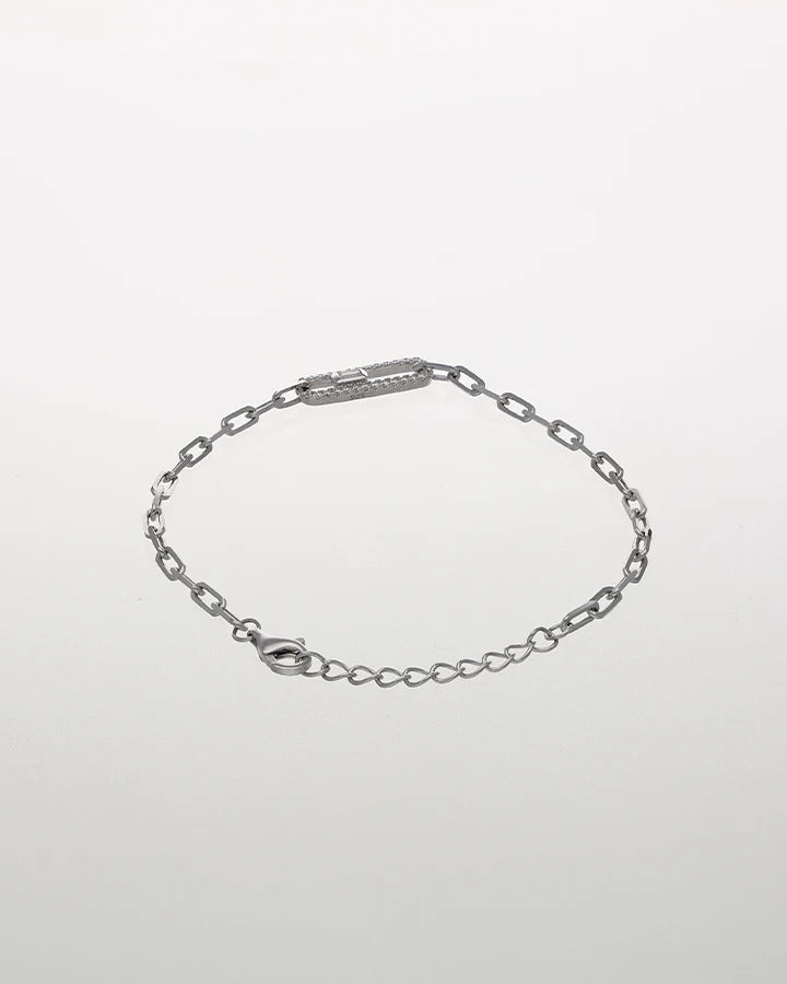 RectaLink Radiant Silver Bracelet in 92.5 Silver