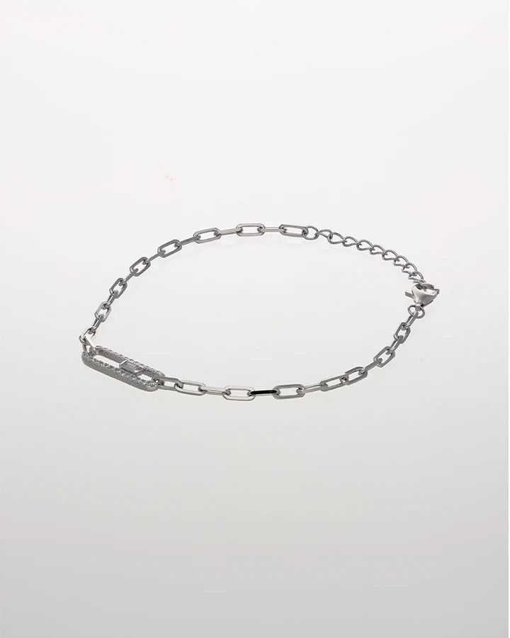 RectaLink Radiant Silver Bracelet in 92.5 Silver