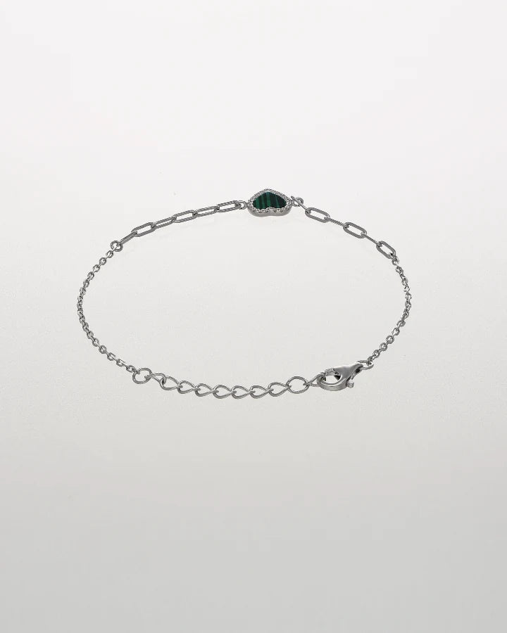 Heartbloom Verdure Link Bracelet in 92.5 Silver