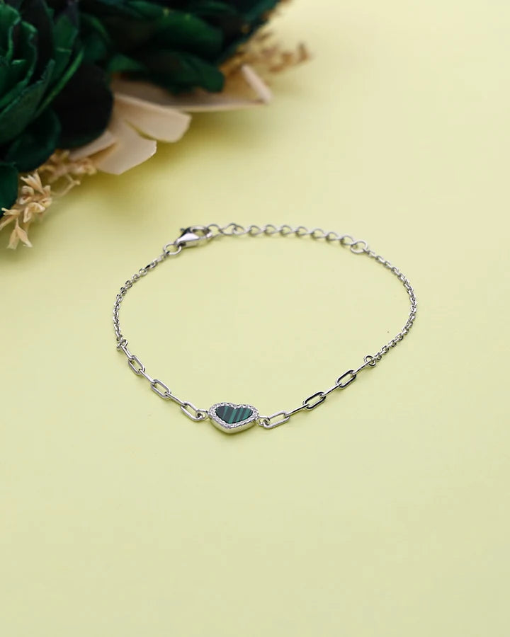 Heartbloom Bracelet in 92.5 Silver