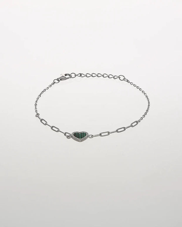 Heartbloom Verdure Link Bracelet in 92.5 Silver