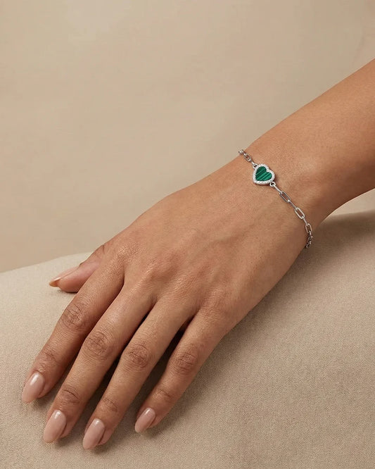 Heartbloom Bracelet in 92.5 Silver