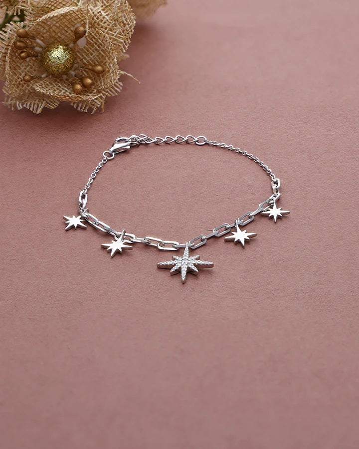 Starling Frost Link Bracelet in 92.5 Silver