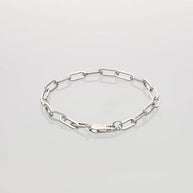 Pureline Rhodium Link Bracelet in 92.5 Silver