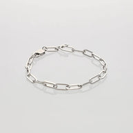 Pureline Rhodium Link Bracelet in 92.5 Silver