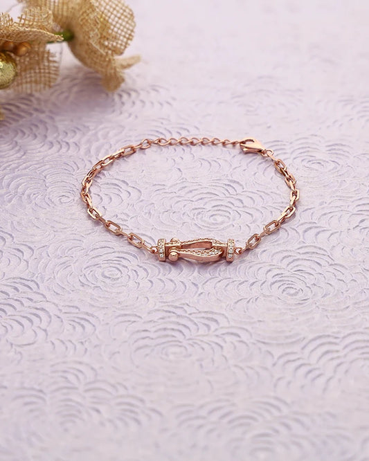 Rosavera Spark Link Bracelet in 92.5 Silver