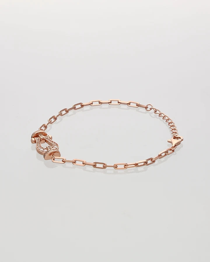 Rosavera Spark Link Bracelet in 92.5 Silver