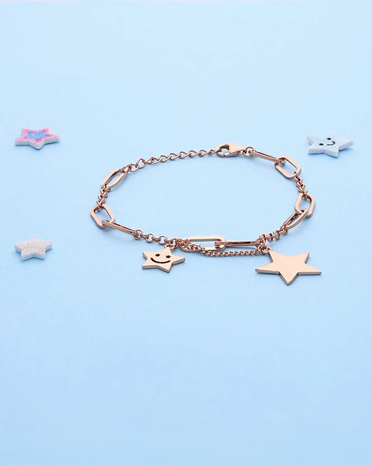 Rosavera Star Charm Bracelet in 92.5 Silver