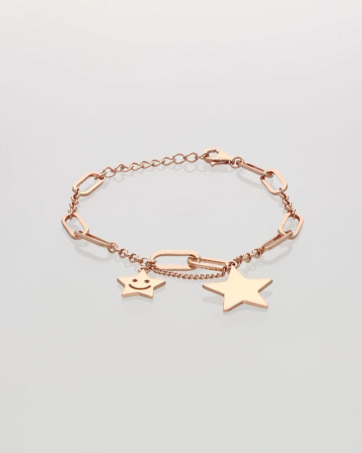 Rosavera Star Charm Bracelet in 92.5 Silver