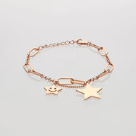 Rosavera Star Charm Bracelet in 92.5 Silver
