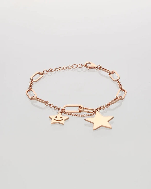 Rosavera Star Charm Bracelet in 92.5 Silver