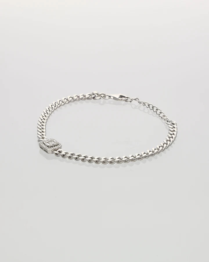 Link Bracelet in 92.5 Silver
