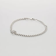 Gleam Square Cuban Link Bracelet in 92.5 Silver