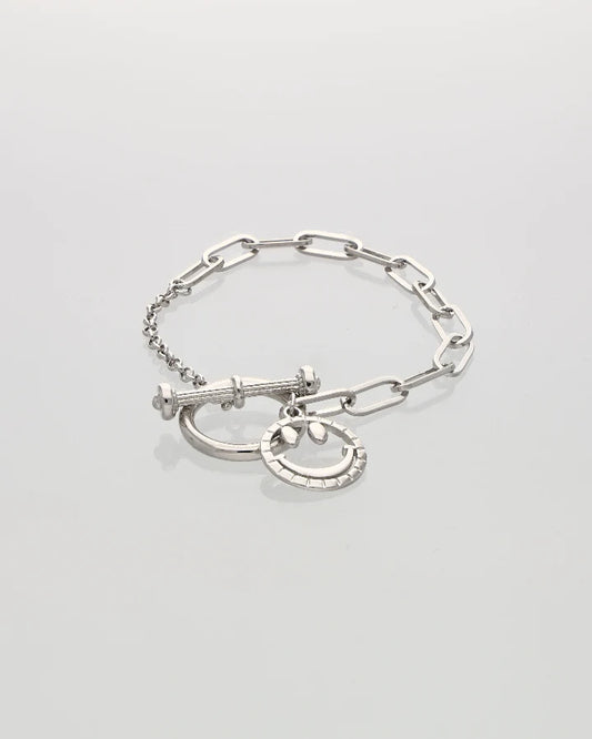 Smiley Glow Link Bracelet in 92.5 Silver