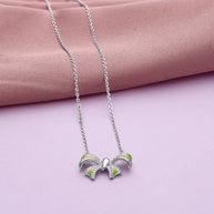 Aurabow Enamel Chain in 92.5 Silver