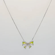 Aurabow Enamel Chain in 92.5 Silver