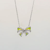 Aurabow Enamel Chain in 92.5 Silver