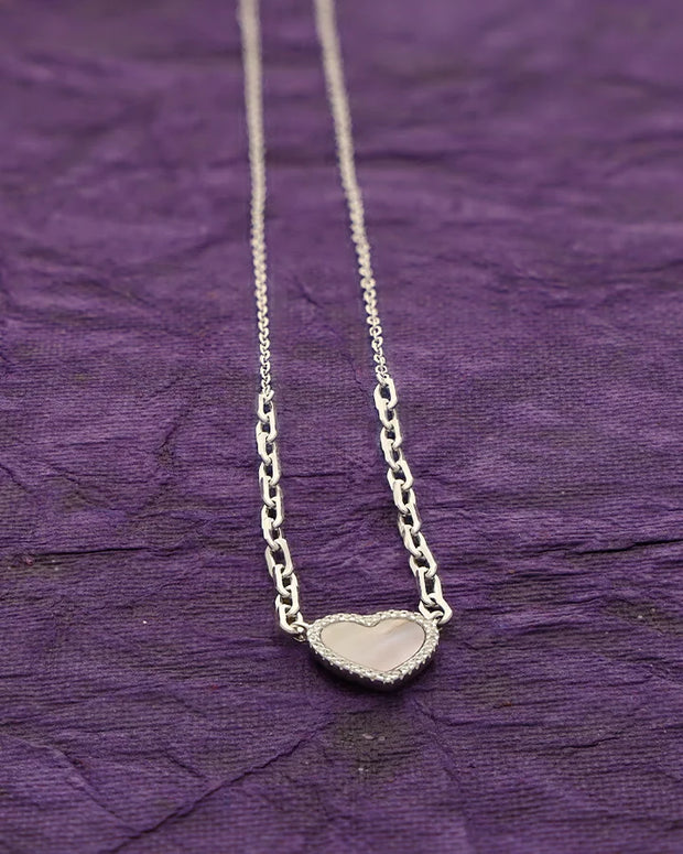 Heartlume Enamel Chain in 92.5 Silver