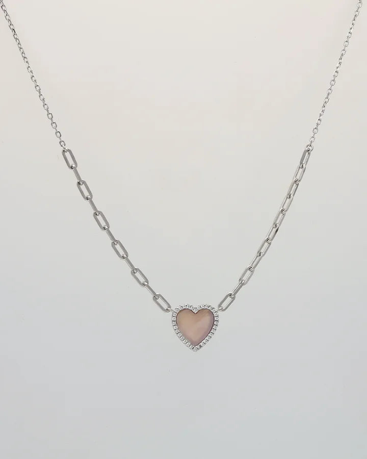 Heartlume Enamel Chain in 92.5 Silver