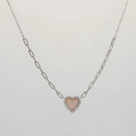 Heartlume Enamel Chain in 92.5 Silver