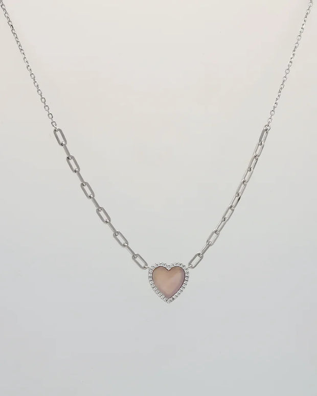 Heartlume Enamel Chain in 92.5 Silver