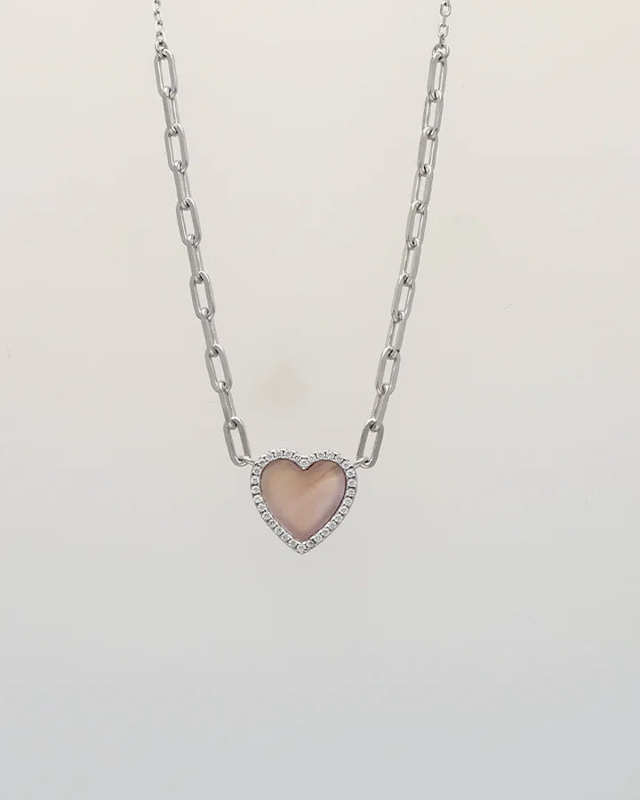 Heartlume Enamel Chain in 92.5 Silver