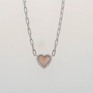 Heartlume Enamel Chain in 92.5 Silver