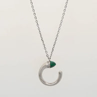 Myra Crescent Whisper Chain in 92.5 Silver