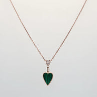 Rosalyn Verdure Heart Chain in 92.5 Silver