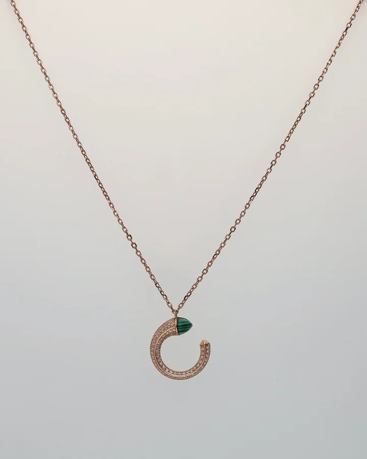 Moonelle Verdant Arc Chain in 92.5 Silver