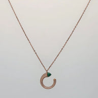 Moonelle Verdant Arc Chain in 92.5 Silver