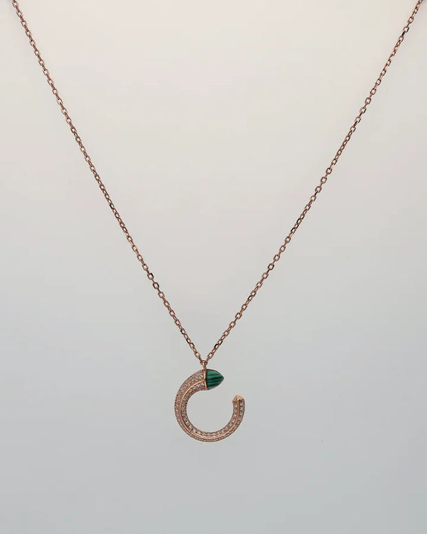 Moonelle Verdant Arc Chain in 92.5 Silver