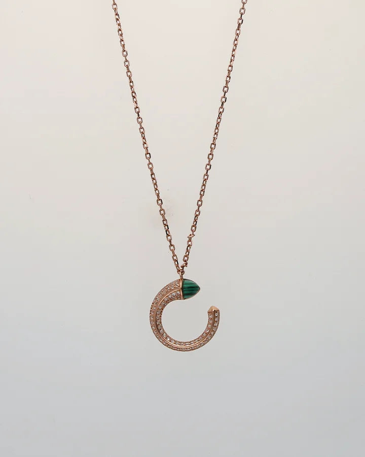 Moonelle Verdant Arc Chain in 92.5 Silver