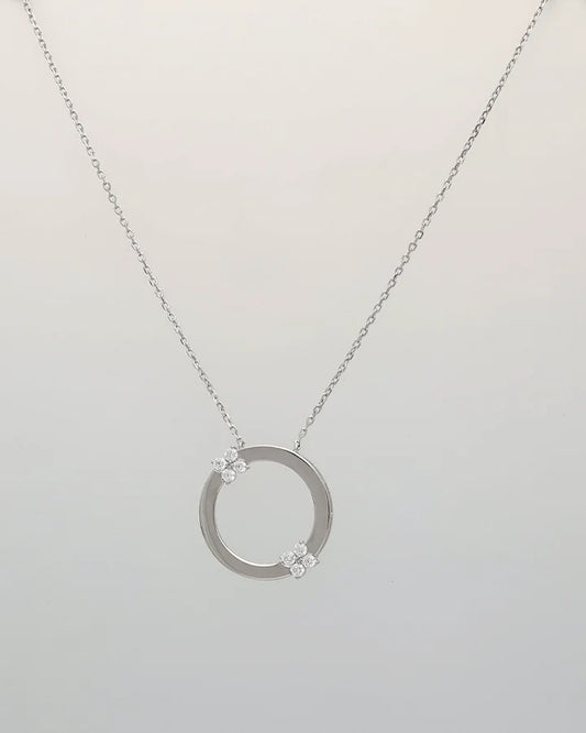 Frostelle Papillon Circle Chain in 92.5 Silver