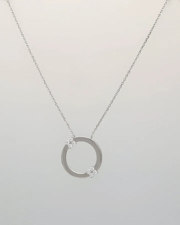 Frostelle Papillon Circle Chain in 92.5 Silver