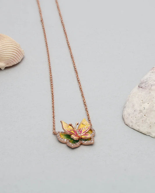 Solara Lemon Flutter Chain in 92.5 Silver