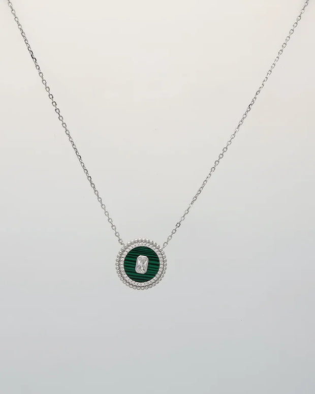 Elara Verdant Circle Chain  in 92.5 Silver