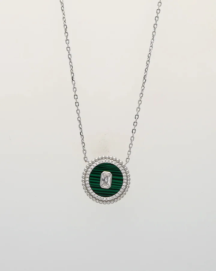 Elara Verdant Circle Chain  in 92.5 Silver