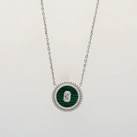 Elara Verdant Circle Chain  in 92.5 Silver
