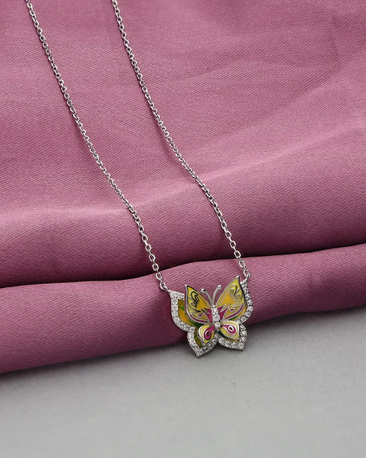 Maribel Sunlit Wing Chain in 92.5 Silver